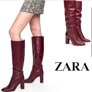 Cherry Red Zara Boots